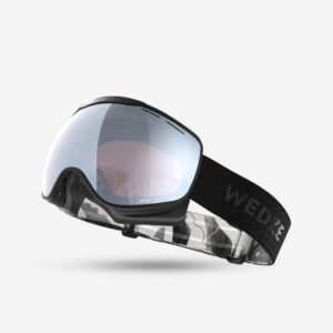 Lyžiarske a snowboardové okuliare G900 S1 do zlého počasia čierne WEDZE