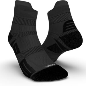 Bežecké ponožky Kiprun Strap tenké čierne KIPRUN