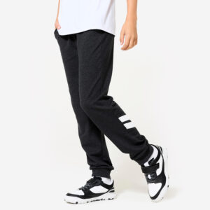 Chlapčenské nohavice 100 na cvičenie sivé DOMYOS