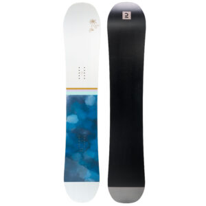 Dámsky snowboard AllRoad 500 na zjazdovku aj freeride bielo-modrý DREAMSCAPE
