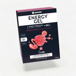 Energetický gél na krátku vzdialenosť malinový 14x 32 g DECATHLON