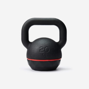 Kettlebell 20 kg liatinový s gumenou základňou CORENGTH