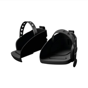 Opierky na nohy + popruhy Groovy čierne POLISPORT