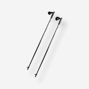 Palice na severskú chôdzu (nordic walking) NW P100 čierno-sivé NEWFEEL