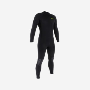 Pánska kombinéza na surf 100 neoprén 4/3 mm čierna OLAIAN
