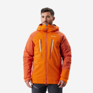 Pánska nepremokavá horolezecká bunda Alpinism Light oranžová SIMOND
