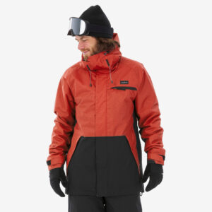 Pánska snowboardová bunda SNB 100 červená DREAMSCAPE