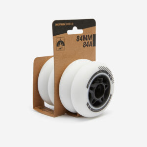 4 kolieska na fitness inline korčule 84 mm 84 A biele OXELO