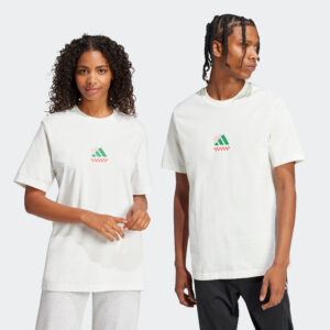 ADIDAS Pizza Tee Shirt pánske tričko biele ADIDAS