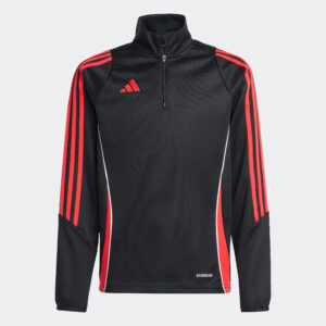 ADIDAS Tiro 24 detská tréningová mikina čierno-červená ADIDAS