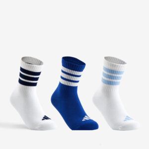 ADIDAS detské športové ponožky vysoké 3 páry modro-biele ADIDAS