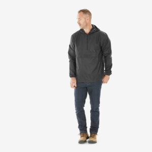 Bunda Raincut s 1/2 zipsom QUECHUA