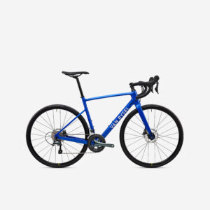 Cestný bicykel NCR CF Tiagra karbónový modrý VAN RYSEL