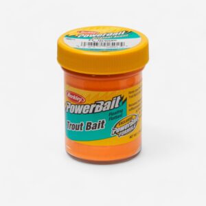 Cesto na lov pstruhov v rybníku Powerbait Orange BERKLEY