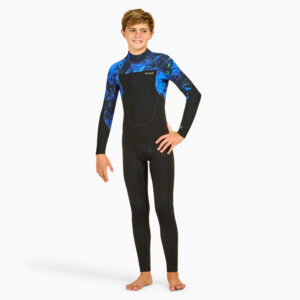 Chlapčenský neoprén 500 Vortex na surf 4/3 mm čierna OLAIAN