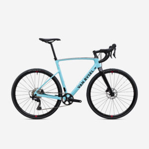 Cyklokrosový bicykel RCX 2 GRX 12 rýchlostí svetlomodrý VAN RYSEL
