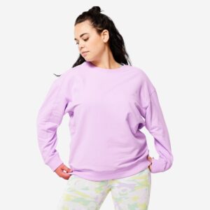 Dámska oversize mikina fialová DOMYOS