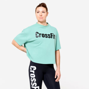 Dámske crop top tričko na Crossfit® zelené NORTHERN SPIRIT