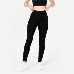 Dámske fitness legíny slim čierne DOMYOS
