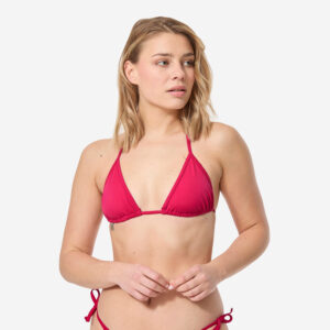 Dámske plavky Mae vrchný diel s pohyblivými trojuholníkmi červené OLAIAN