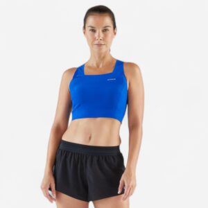 Débardeur de Running Crop top léger Femme - KIPRUN 900 Light bleu Méline ROLLIN KIPRUN