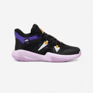 Detská basketbalová obuv Los Angeles Lakers 900 NBA MID-3 čierna TARMAK