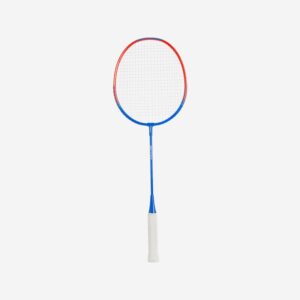 Detská bedmintonová raketa BR100 hliníková 90 g modro-červená PERFLY