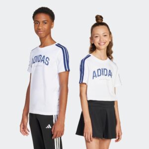 Detské bavlnené tričko ADIDAS biele ADIDAS