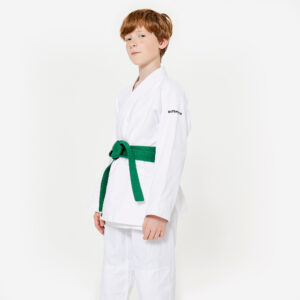 Detské kimono na džudo a aikido 350 gr/m² – biele OUTSHOCK