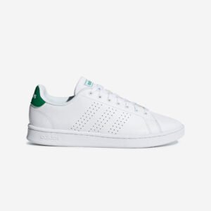 Detské tenisky Adidas Advantage na šnúrky od 35 do 39 bielo-zelené ADIDAS
