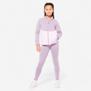 Dievčenská súprava fialovo-biela DECATHLON