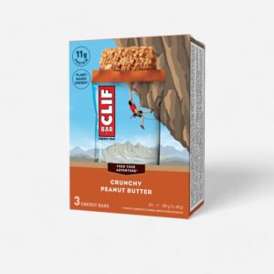 Energetická tyčinka Clif Bar Crunchy arašidové maslo 3 ks (68 g) CLIF