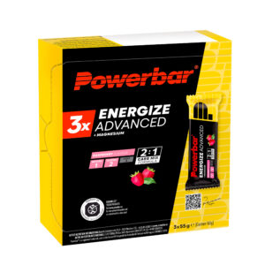 Energetické tyčinky Energize C2max Powerbar malinové 3 × 55 g POWERBAR