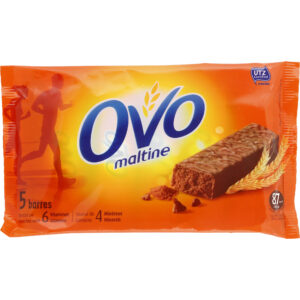 Energetické tyčinky OVOMALTINE s čokoládovou polevou 5 x 20 g OVOMALTINE
