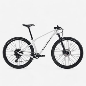 Horský bicykel XC RACE 900 karbónový rám biely ROCKRIDER