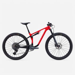 Horský bicykel XC RACE 940 S karbónový rám červený ROCKRIDER