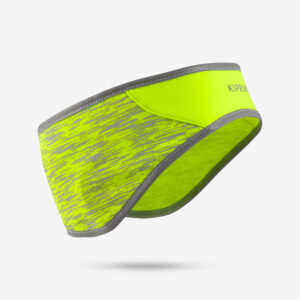 Hrejivá bežecká čelenka Warm+ unisex neónovo žltá KIPRUN