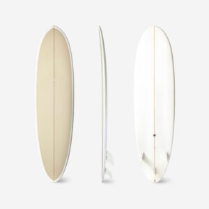 Hybridný surf 500 7' zo živice 3 plutvičky 49l béžový OLAIAN