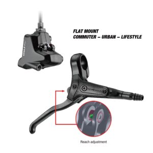 Hydraulická brzda R280 pravá zadná páčka bez kotúča BTWIN