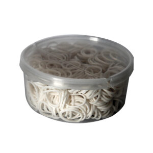 Jazdecké gumičky zo silikónu biele KERBL