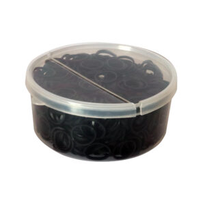 Jazdecké gumičky zo silikónu čierne KERBL