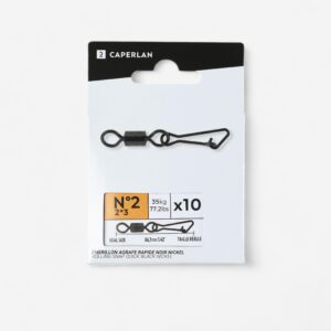Karabínka s obrtlíkom rapide black nickel CAPERLAN