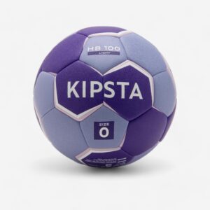 Lopta na hádzanú HB100 Light veľkosť 0 fialová KIPSTA