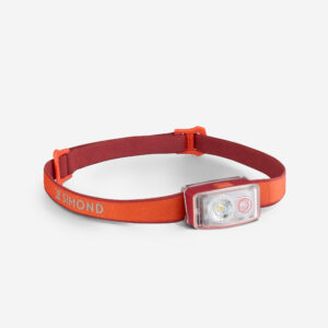 Nabíjateľná čelovka UL500 USB-C 150 lúmenov oranžová FORCLAZ