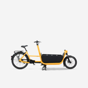 Nákladný elektrobicykel F900E s boxom žltý BTWIN