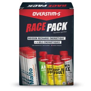 OVERSTIM.S Race Pack: 4 energetické gély a 6 energetických nápojov Malto OVERSTIM.S