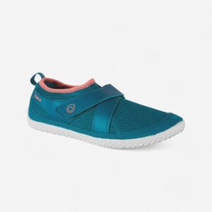 Obuv do vody Aquashoes 500 na suchý zips modro-ružová SUBEA