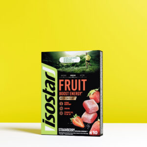 Ovocné želé ENERGY FRUIT BOOST jahodové 10x10g ISOSTAR