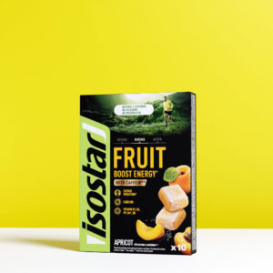 Ovocné želé ENERGY FRUIT BOOST – marhuľové 10 x 10 g ISOSTAR