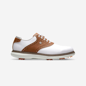 Pánska golfová obuv Traditions bielo-hnedá FOOTJOY